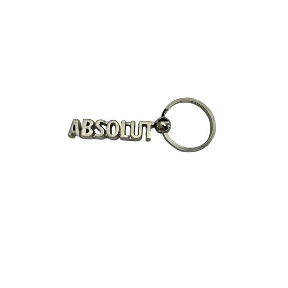 Absolut Vodka Silver Tone Key Ring Vintage Distillery Advertising Collectible - Picture 4 of 5